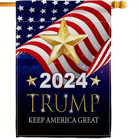 🇺🇸”2024 Trump Keep America Great” Double Side Burlap Garden Flag! - Picture 3 of 7